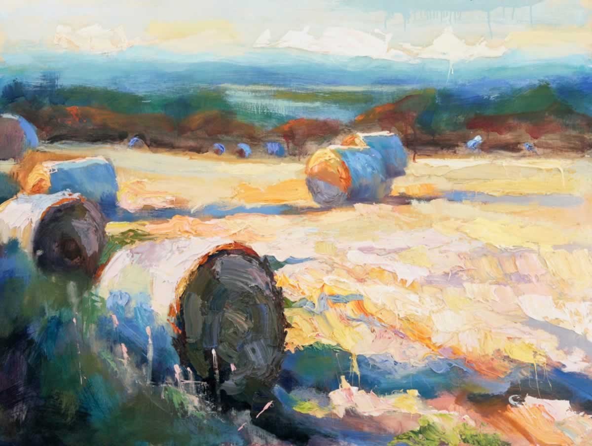 Late afternoon, August (bales)