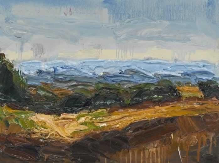 Light on Ploughed Fields  30.5 x 40.5cm